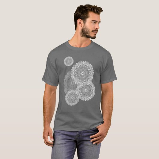 White Mandala T-shirt (Voorkant volledig)