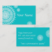 White Mandala Visitekaartje (Voorkant / Achterkant)