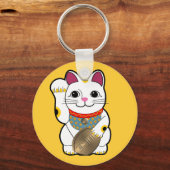 white_maneki sleutelhanger (Voorkant)