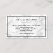 White marble Antiek Key Real Estate Visitekaartje (Achterkant)