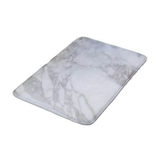 White marble Bath Mat (Gekanteld)