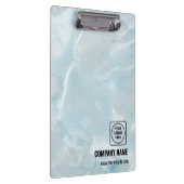 White Marble Business Logo Pro clipboard Klembord (Rechts)
