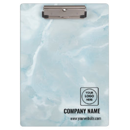 White Marble Business Logo Pro clipboard Klembord