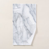 White Marble Carrara Calacatta Texture Bad Handdoek (Handdoek)