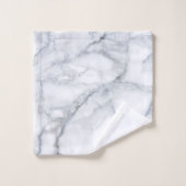 White Marble Carrara Calacatta Texture Bad Handdoek (Wasdoekje)