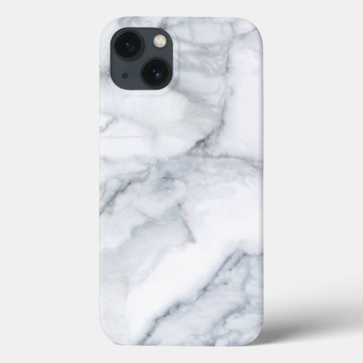 White Marble Carrara Calacatta Texture Case-Mate iPhone Case (Achterkant)
