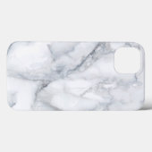 White Marble Carrara Calacatta Texture Case-Mate iPhone Case (Achterkant (horizontaal))