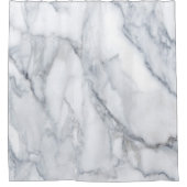 White Marble Carrara Calacatta Texture Douchegordijn (Voorkant)