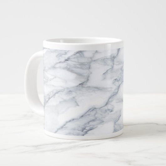 White Marble Carrara Calacatta Texture Grote Koffiekop (Links)