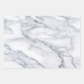 White Marble Carrara Calacatta Texture Inpakpapier Vel (Voorkant 2)