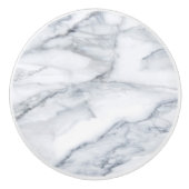 White Marble Carrara Calacatta Texture Keramische Knop (Voorkant)