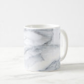 White Marble Carrara Calacatta Texture Koffiemok (Voorkant rechts)