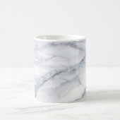 White Marble Carrara Calacatta Texture Koffiemok (Center)