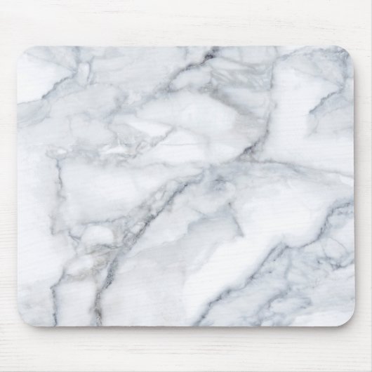 White Marble Carrara Calacatta Texture Muismat (Voorkant)