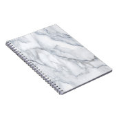 White Marble Carrara Calacatta Texture Notitieboek (Rechterzijde)