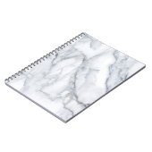 White Marble Carrara Calacatta Texture Notitieboek (Linkerzijde)