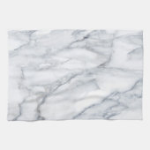 White Marble Carrara Calacatta Texture Theedoek (Horizontaal)
