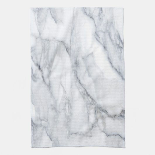 White Marble Carrara Calacatta Texture Theedoek (Verticaal)