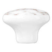 White Marble Carrara Roos Gold Glitter Texture Keramische Knop (Zijkant)