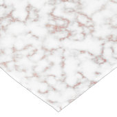 White Marble Carrara Roos Gold Glitter Texture Korte Tafelloper (Hoek)