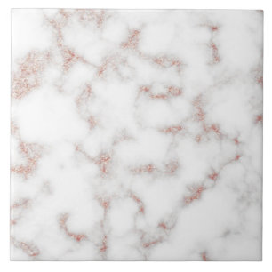 White Marble Carrara Roos Gold Glitter Texture Tegeltje