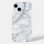 White Marble Carrara Texture Case-Mate iPhone Case (Achterkant)