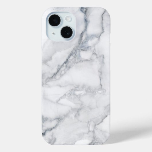 White Marble Carrara Texture Case-Mate iPhone Case (Achterkant)