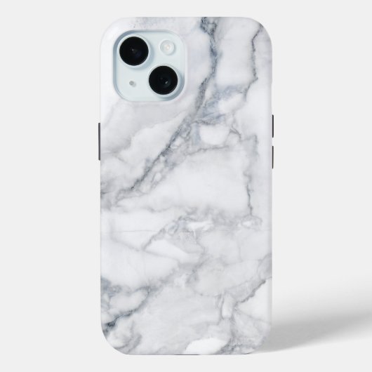 White Marble Carrara Texture Case-Mate iPhone Case (Achterkant)