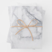 White Marble Carrara Texture Inpakpapier Vel (In situ)