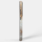 white marble chic gold glitter monogram samsung galaxy hoesje (Rechterkant)