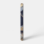 white marble chic gold glitter monogram samsung galaxy hoesje (Linkerkant)