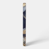 white marble chic gold glitter monogram samsung galaxy hoesje (Linkerkant)