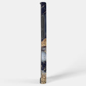 white marble chic gold glitter monogram samsung galaxy hoesje (Rechterkant)