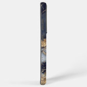 white marble chic gold glitter monogram samsung galaxy hoesje (Rechterkant)