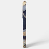 white marble chic gold glitter monogram samsung galaxy hoesje (Linkerkant)