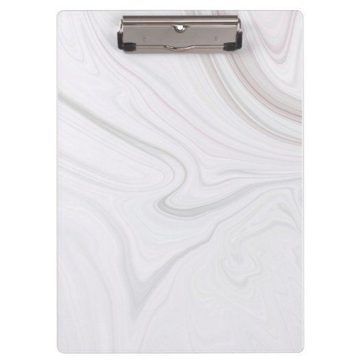 White Marble Clipboard Klembord (Voorkant)