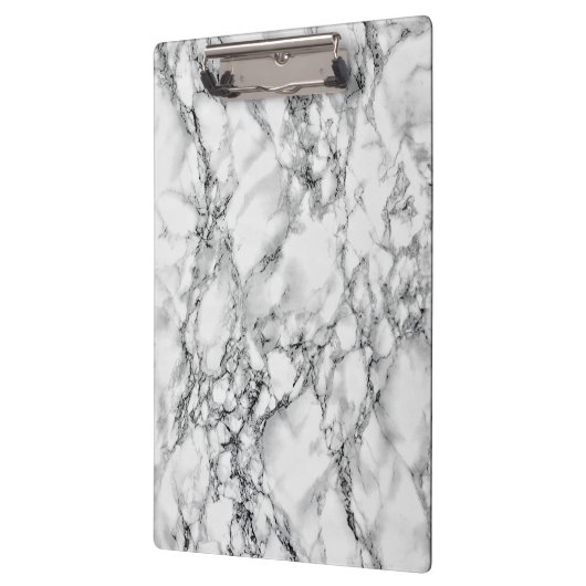 White Marble Clipboard Klembord (Links)
