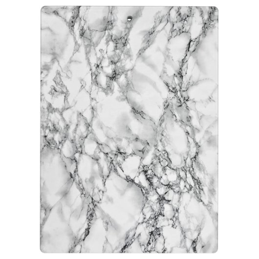 White Marble Clipboard Klembord (Achterkant)