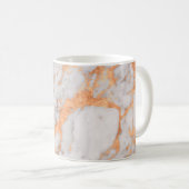 White Marble & Copper Cup Koffiemok (Voorkant rechts)