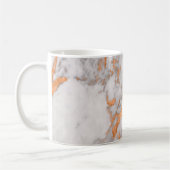 White Marble & Copper Cup Koffiemok (Links)