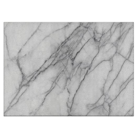 White marble Cutting Board Snijplank (Voorkant)