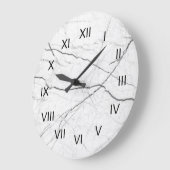 White marble Depiction Black Roman Numerals Grote Klok (Hoek)