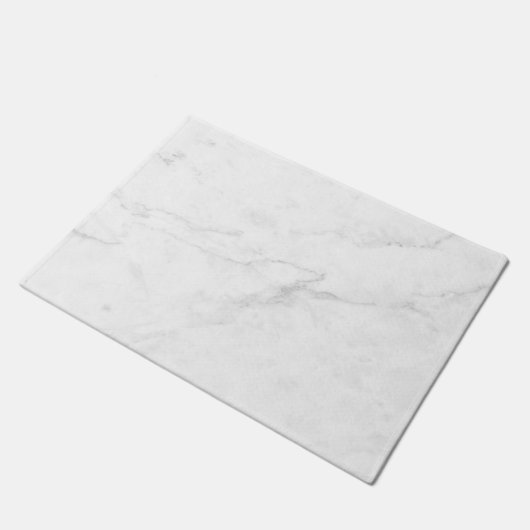 White Marble Doormat Deurmat (Schuin)