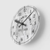 White Marble Family Ronde Klok (Hoek)