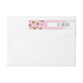 White Marble Faux Glitter Brush Wedding Logo (Achterkant)