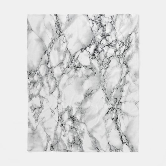 White marble Fleece Blanket (Voorkant)