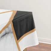White marble Geometric in Gold Tafelkleed (Voorbeeld)