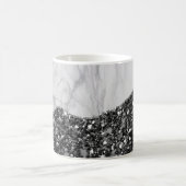 White marble Gilded Black Agate Koffiemok (Center)