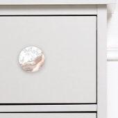 White Marble Gilded Ivory Agate Keramische Knop