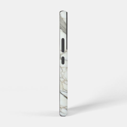 White marble granite luxury natural texture samsung galaxy hoesje (Rechterkant)